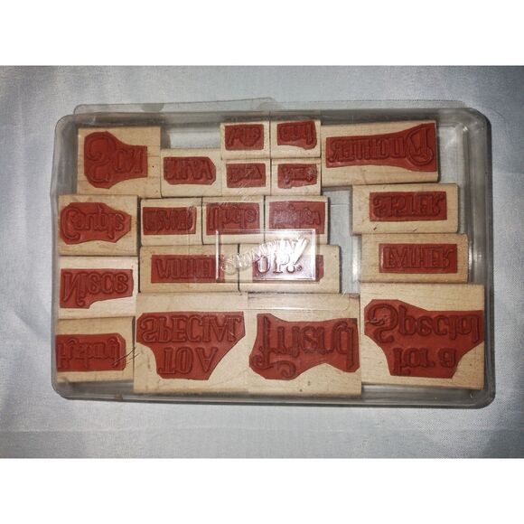 Vintage 1996 Rare Stampin' Up! "Special Greetings" 20 Piece Rubber Stamp Set - Picture 4 of 4
